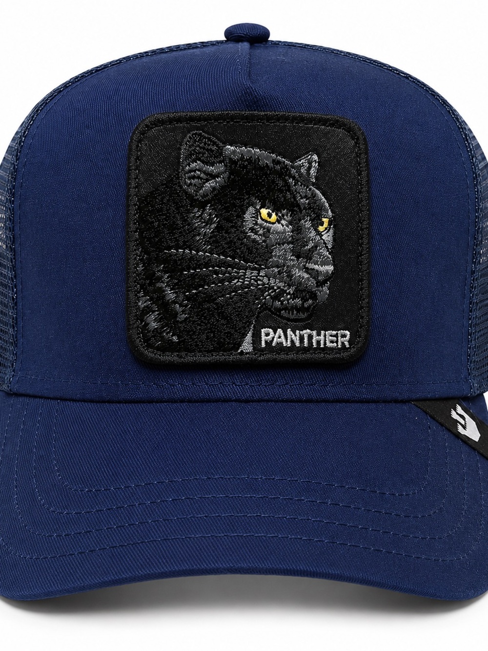 Goorin Bros Navy Trucker Hat with Panther Patch
